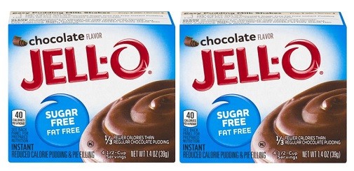 Jello Sugar Free Chocolate Instant Pudding & Pie Filling Mix 2 Pack