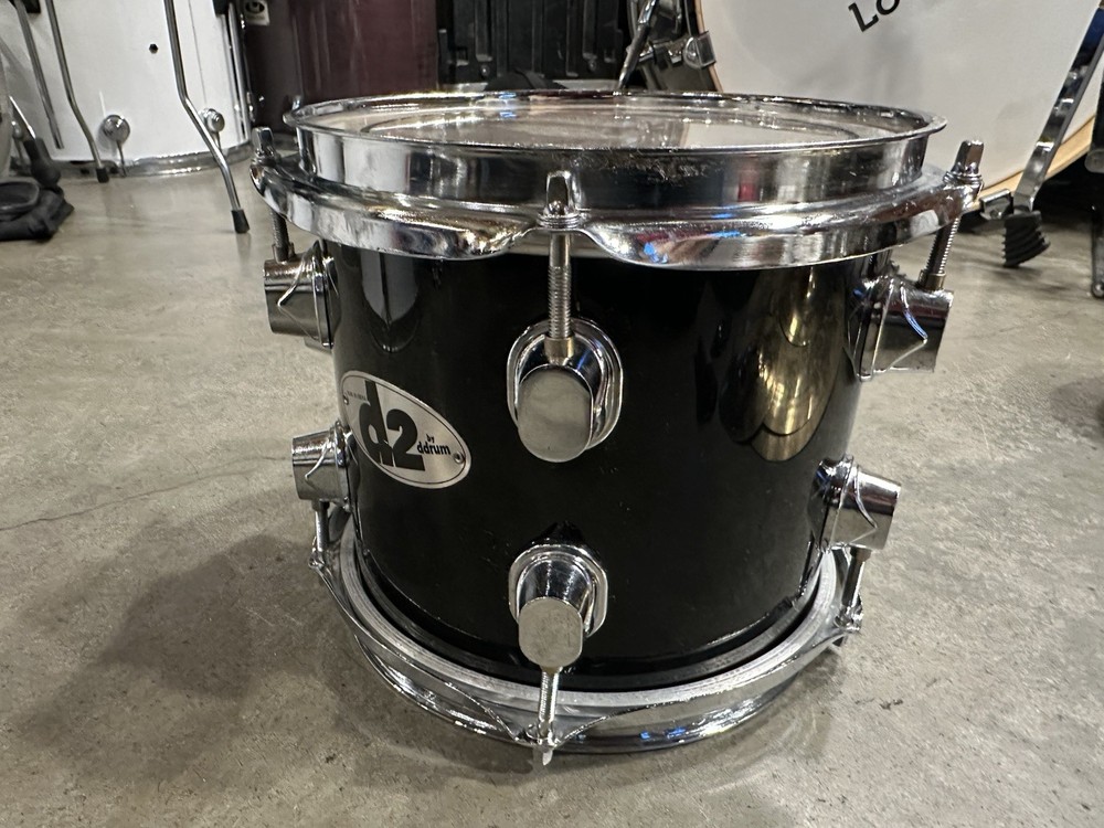 8" ddrum D2 Rack Tom Drum BLACK 7x8 #DA3