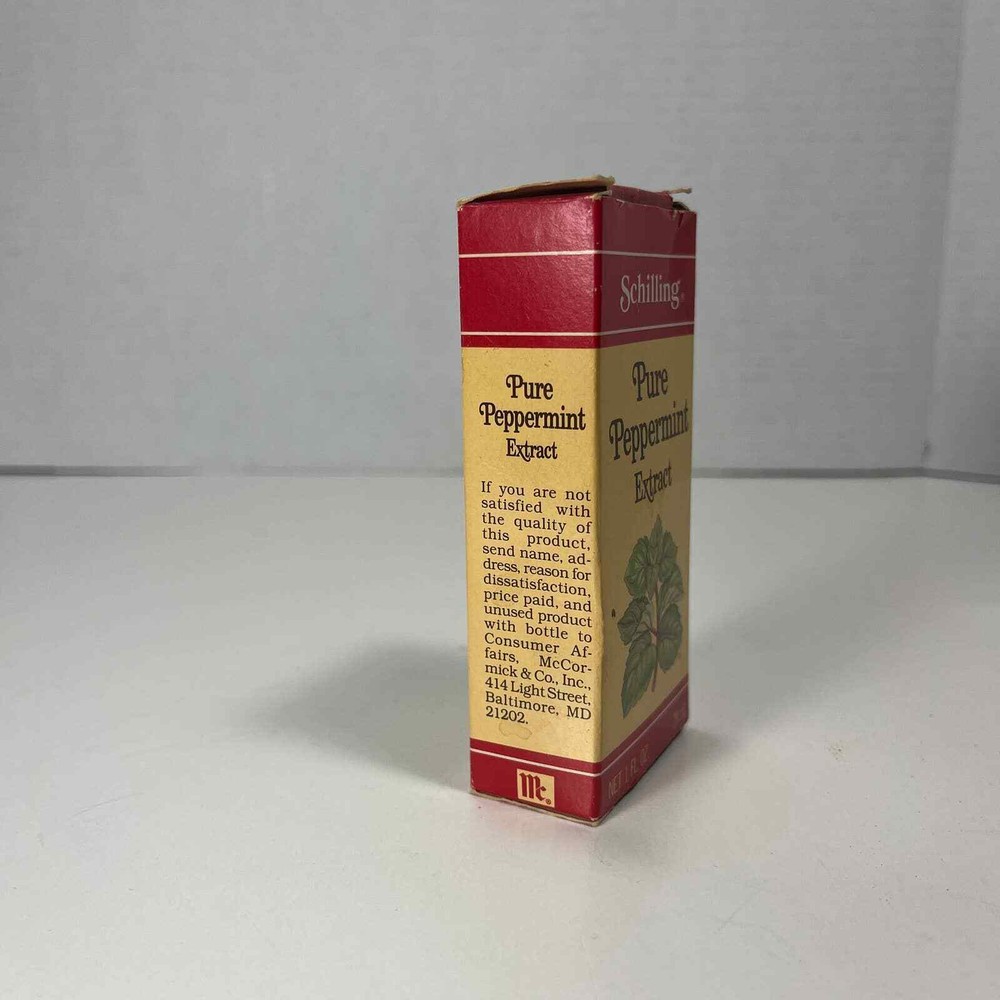 Vintage Schilling Pure Peppermint Extract