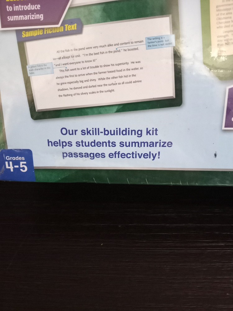 Lakeshore Finding Evidence Comprehension Kit Grades summarizing Grades 4-5