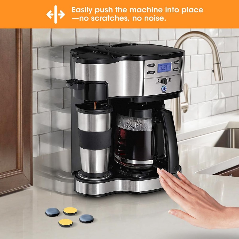 Aieve Appliance Slider, 24 Pcs Small Rollers Kitchen 24Pcs, Blue