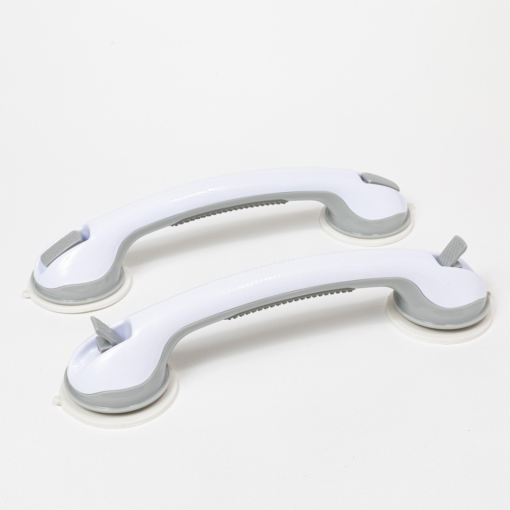 Grab Bars Bathroom Safety Support Handle Helping Handle Suction 2 Pack Portable