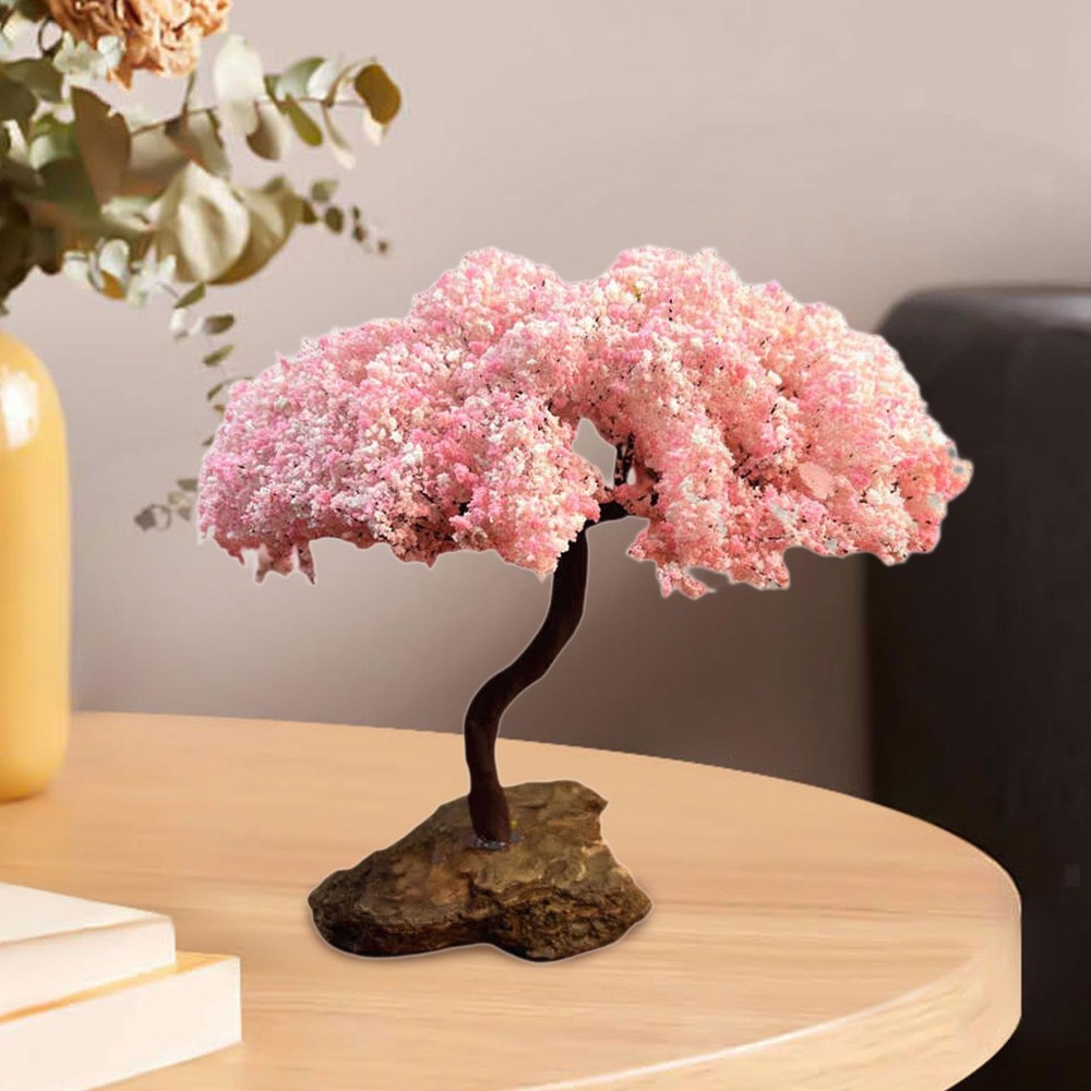 Tree Model Cherry Blossom Tree Simulated Mini Artificial Tree Ornament for