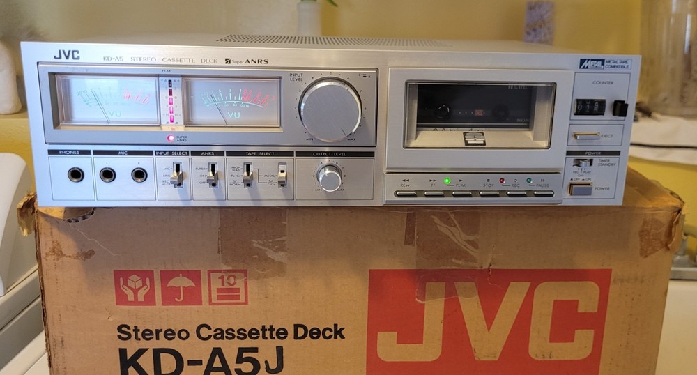 Nice Rare JVC KD-A5J Cassette Deck with Box.