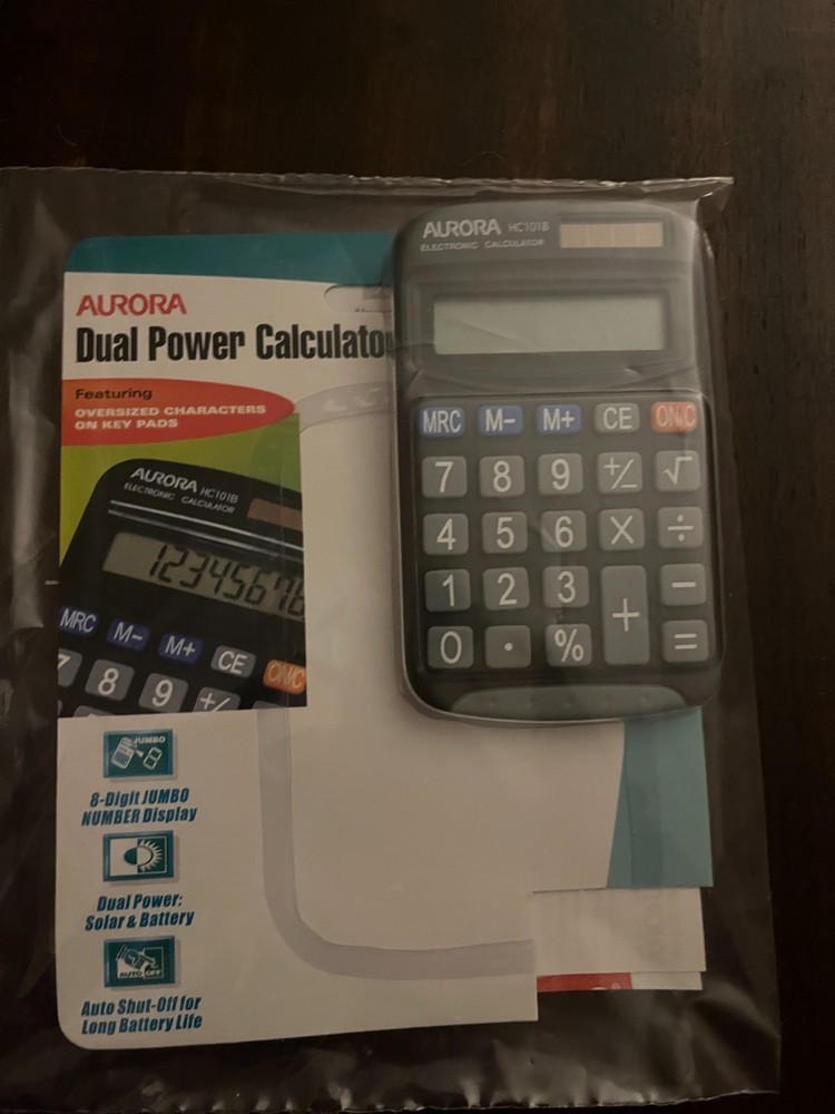 Aurora HC101B Dual Power Calculator