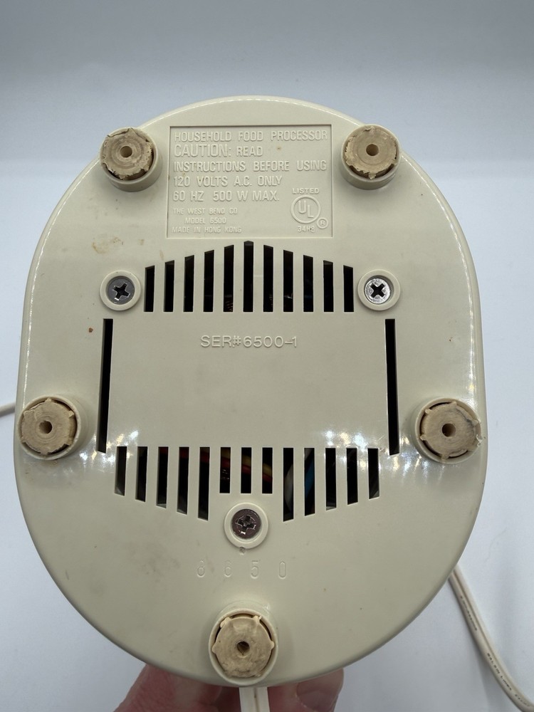 West Bend High Performance Food Processor 6500 Replacement Motor Base Unit Only