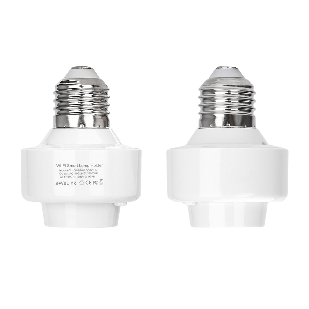 Smart WiFi Bulb Socket E26 E27 Light Bulb Adapter EWeLink Alexa Google Control