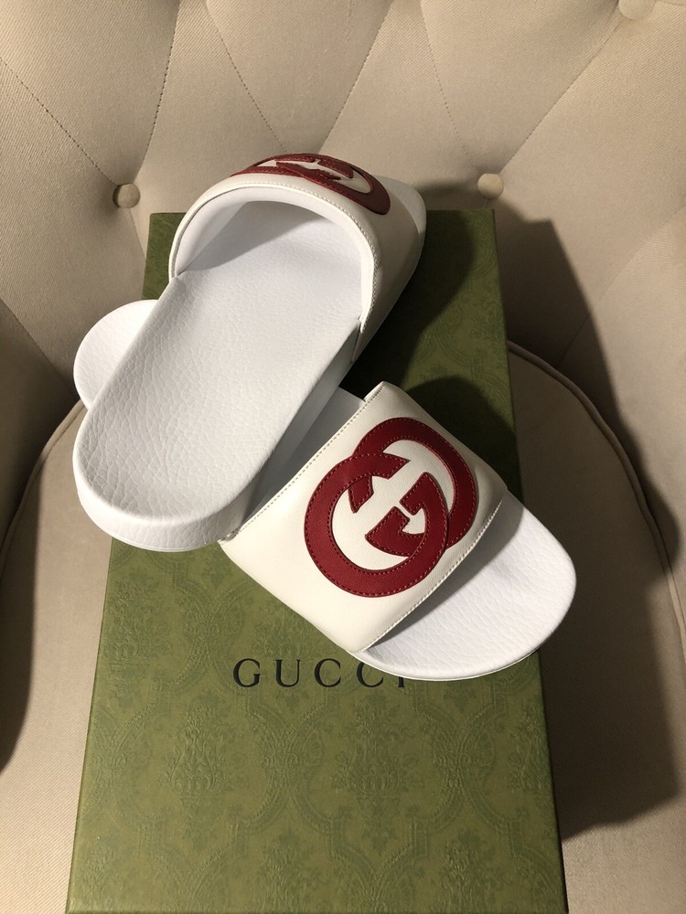 GUCCI Interlocking-G slides Men’s Size 8