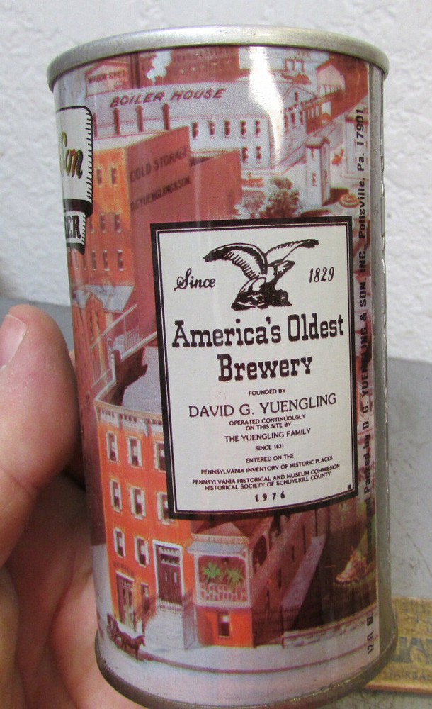 DG Yuengling & Son Premium Beer Pull tab style beer can, (empty), great colors