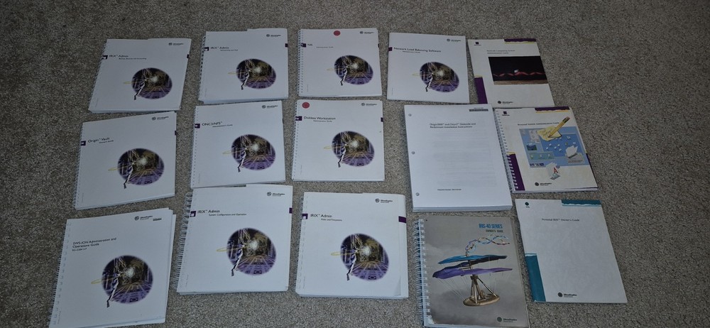 SGI Silicon Graphics  Books Documentation Lot