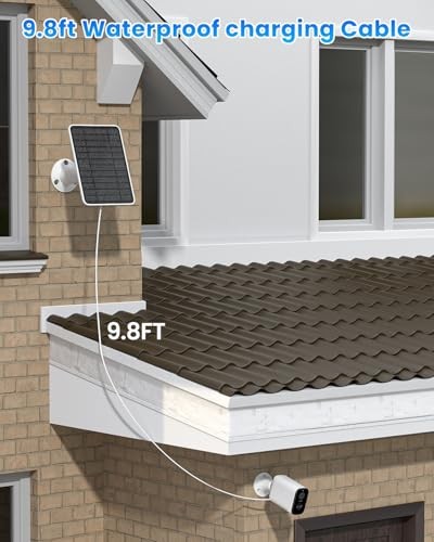 5W Solar Panel for Ring Camera, Solar Panel Charger Compatible for Ring-3 Pack