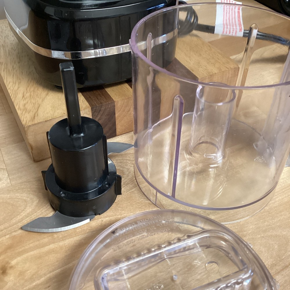 Bella 3 Cup Mini Food Chopper Processor Chop Purée Black