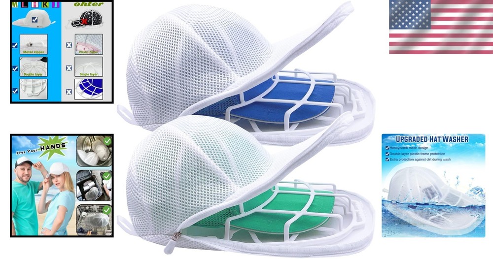 Baseball Cap Washer Cage - Hat Cleaning Protector