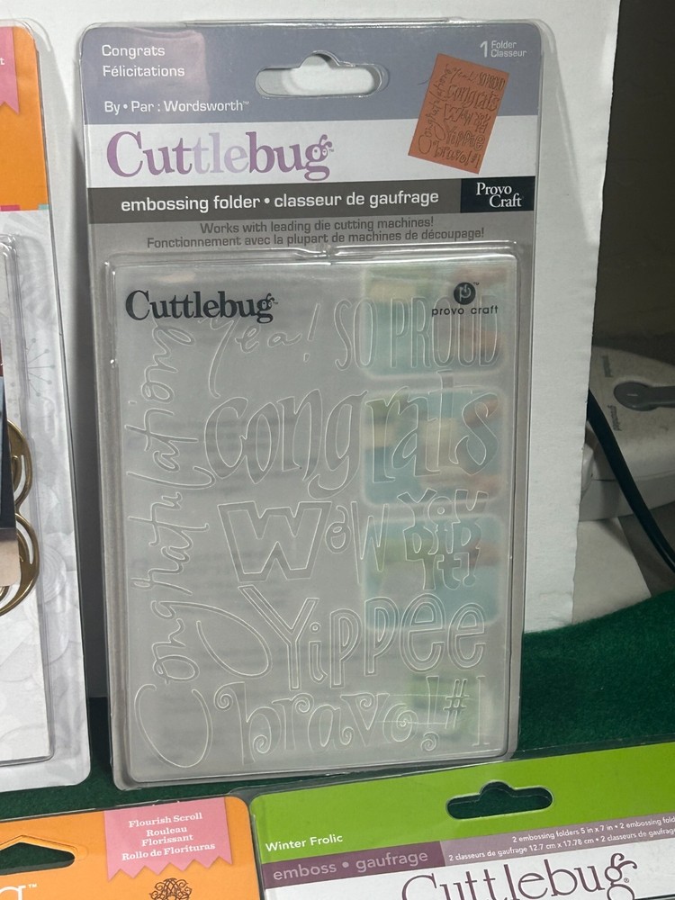 Lot of 13 Cuttlebug Items (see description)