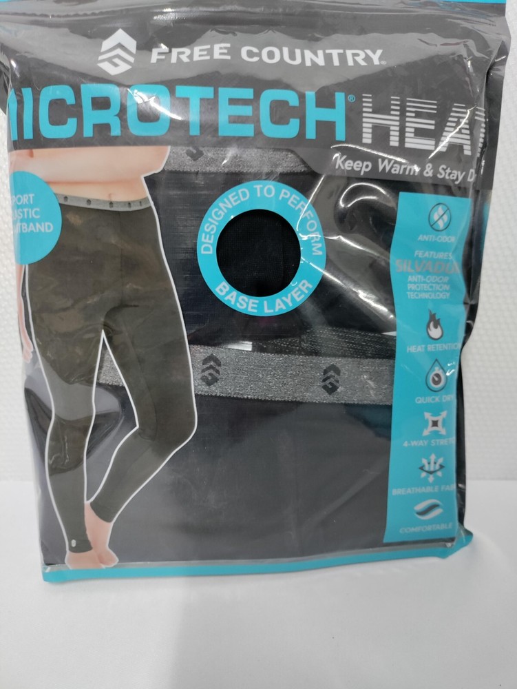 Free Country Women's Base Layer Pant Microtech Heat Medium or 2X-Large