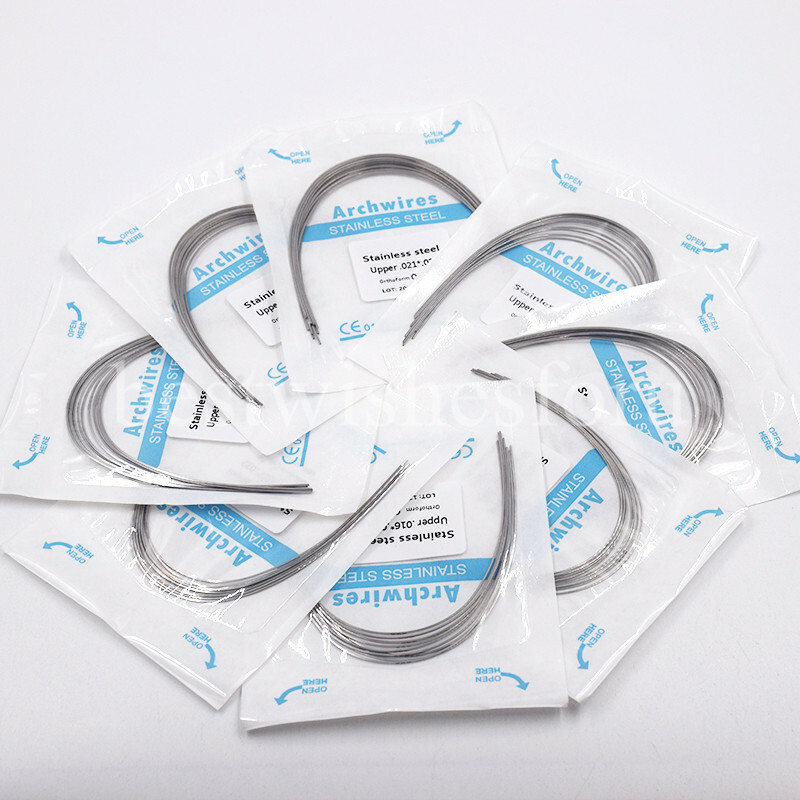 1xDental Orthodontic Stainless Steel Ovoid Upper/Lower Arch Wire Rectangular