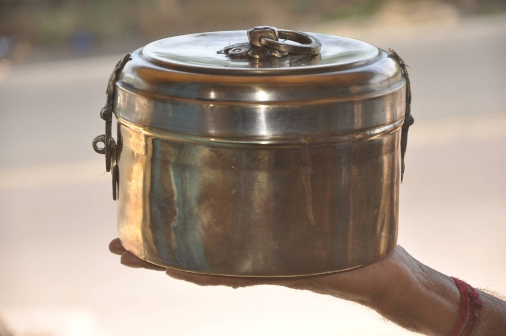 Vintage Brass Solid Handcrafted Fine Quality Bread / Chapati Box