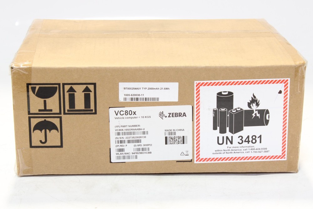 Zebra VC80X Vehicle Mounted Data Terminal Mobile Computer Device Use Android OS