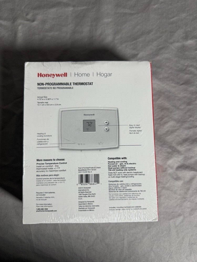 Honeywell Digital Non-Programmable Thermostat