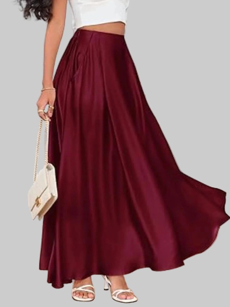 A-Line Maxi Skirt with Pockets