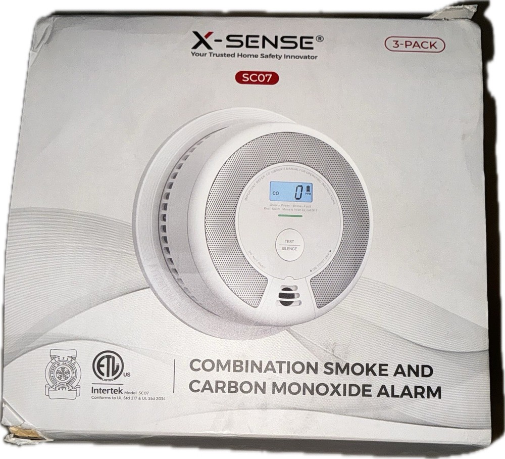 X-Sense Smoke & Carbon Monoxide Detector Combo  SC07 3 PACK