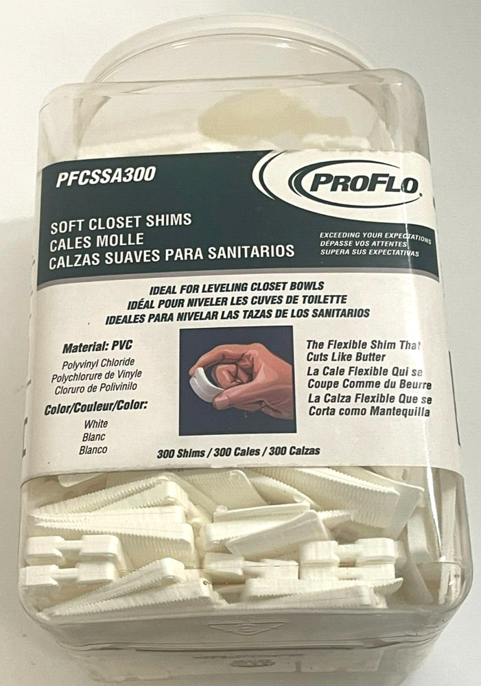 PROFLO PFCSSA300 Soft Closet Shims - (Pack of 300)