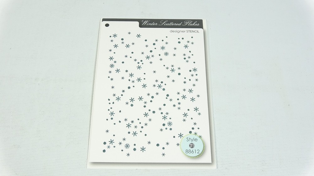 2016 Memory Box Designer Stencil Scattered Flakes 88612