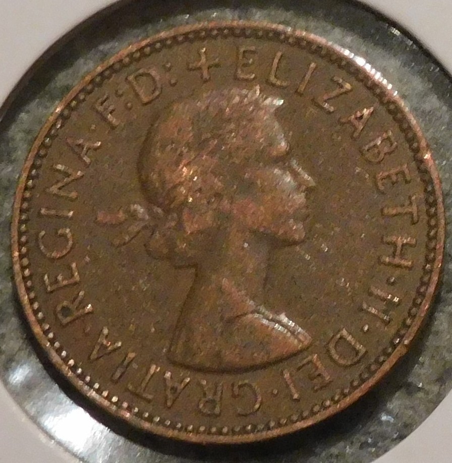 British Half Penny - 1959 - Queen Elizabeth II