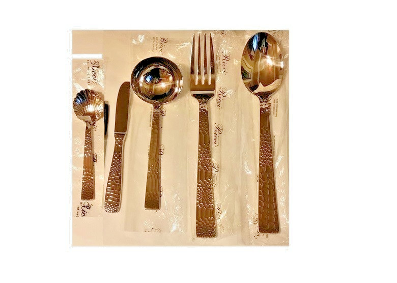 Ricci Crocodile Stainless Steel Hostess Set