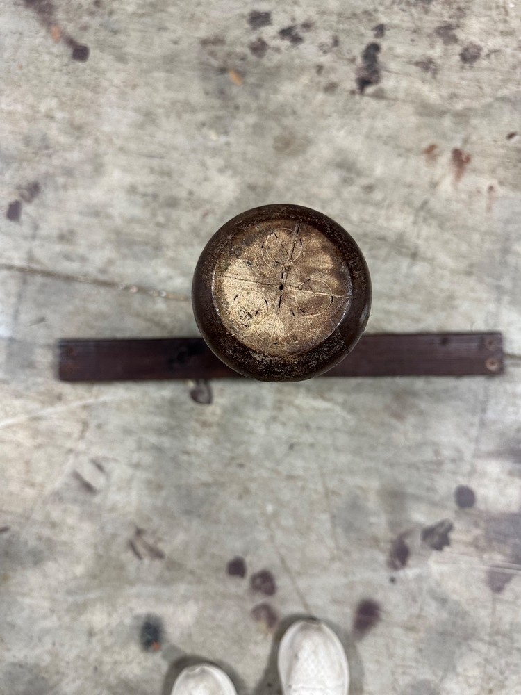 Vintage Antique Oak Middle Table Leg