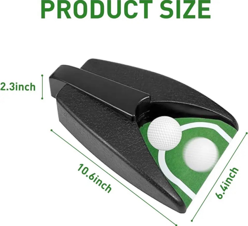 Golf Putting Ball Automatic Return Trainer Indoor/Outdoor Practice Battery Power