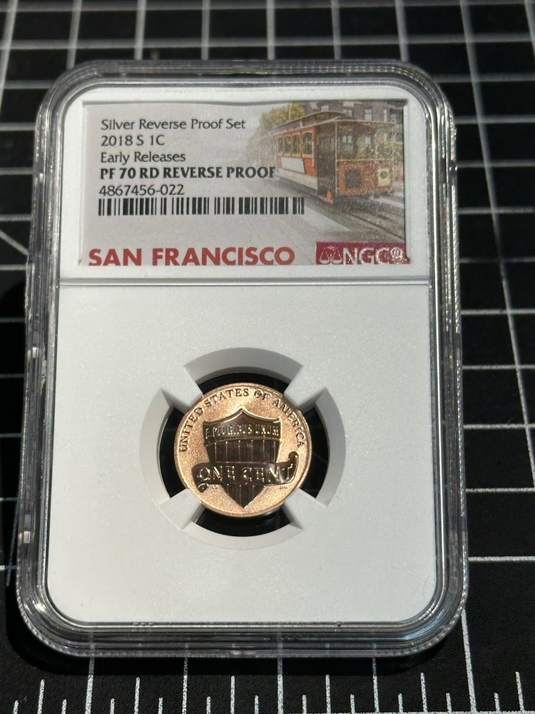 2018-S Lincoln Cent 1c NGC PF70 RD Reverse Proof Early Releases