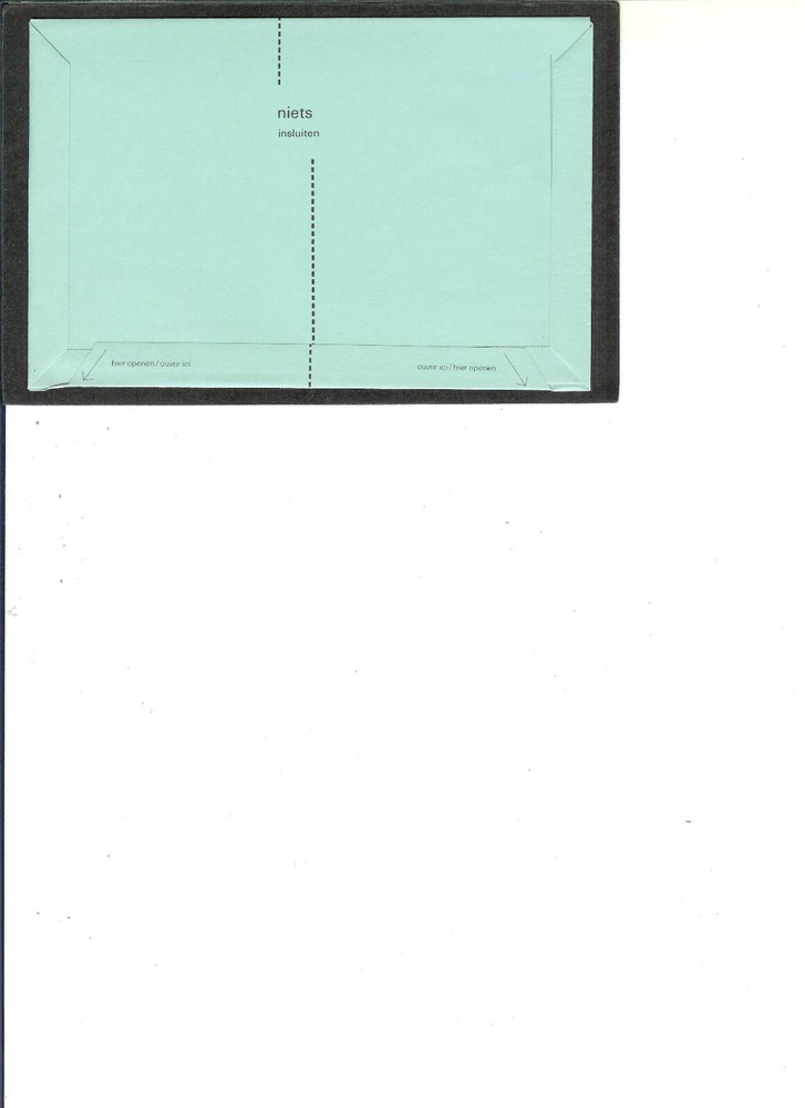 NETHERLAND AEROGRAMME UNUSED Folded "Queen" .90 cent Value