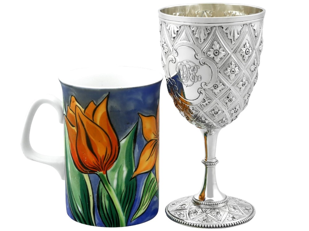Antique Victorian Sterling Silver Goblet