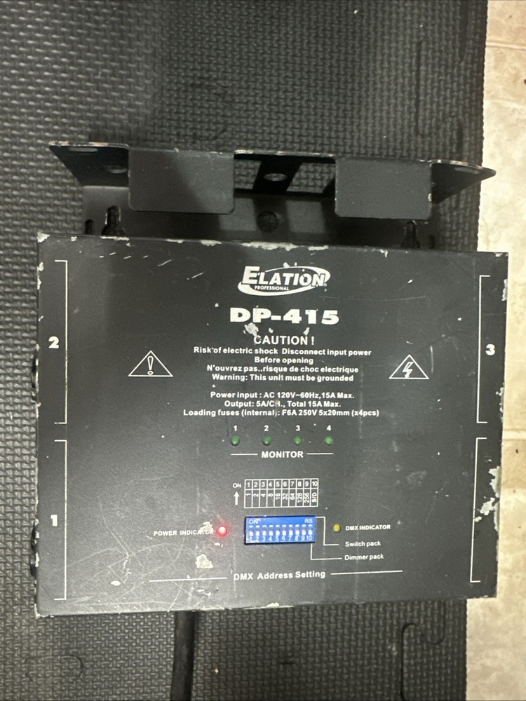 Elation Professional DP-415 4-Channel Dimmer/Switch Pack DJ Control  (inv 3)