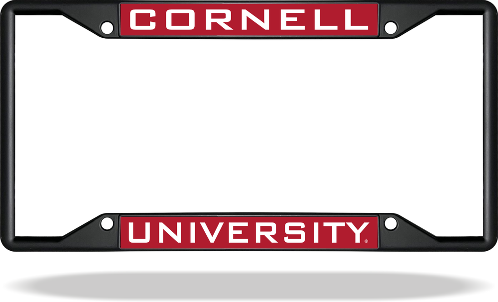 Cornell University Black License Plate Frame