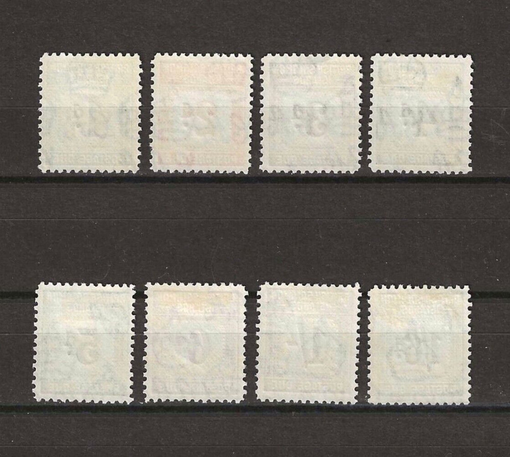 BRITISH SOLOMON ISLANDS 1940 SG D1/D8 MINT