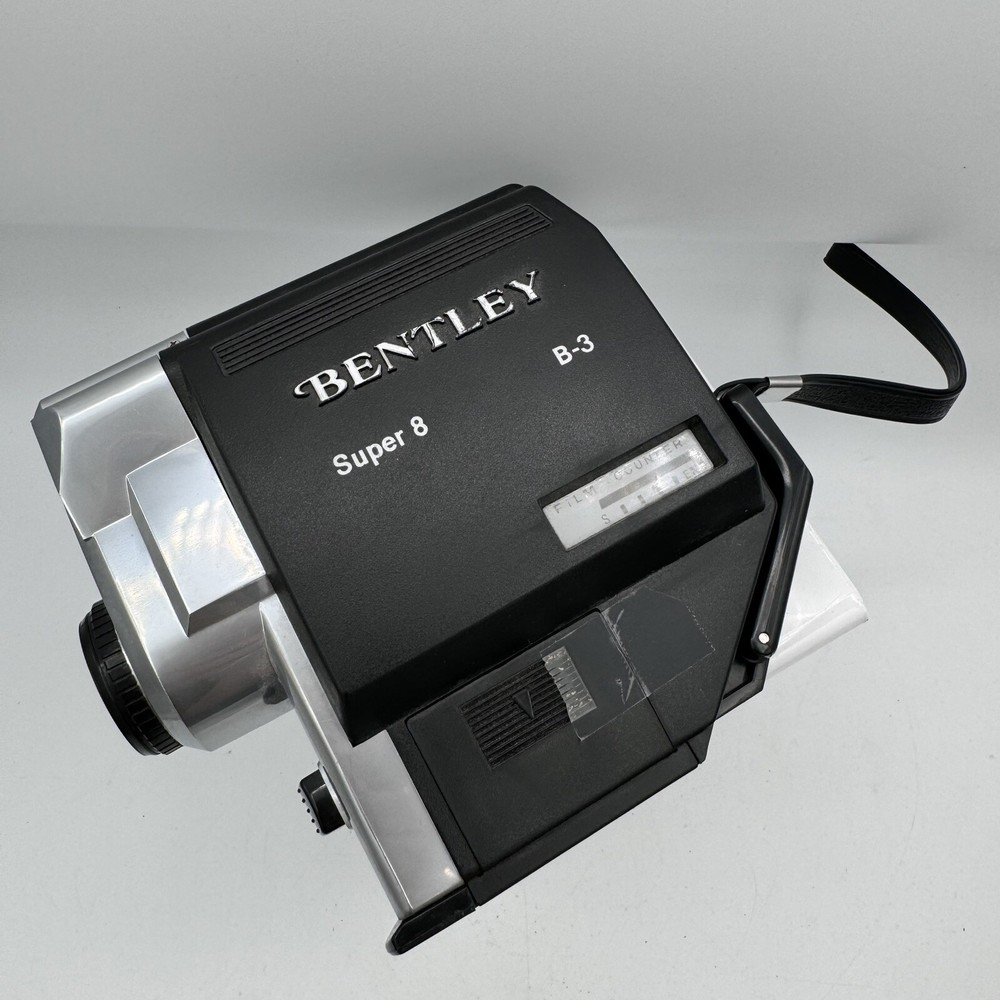 Bentley Super 8 B-3 Movie Camera With Strap & Case
