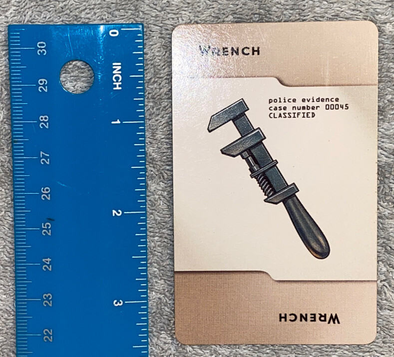 Clue 2005 Weapon Wrench Card Replacement Piece