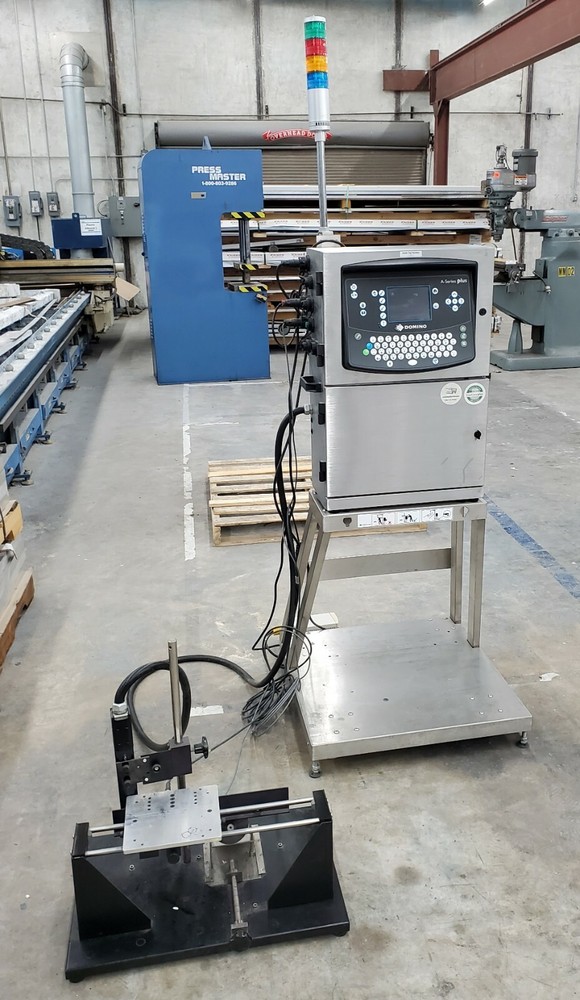 Domino A200+ Ink Jet Printer System, 36702H Head, 7" x 8" Shuttle Table