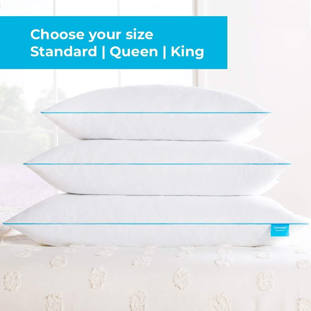 Shredded Memory Foam 2 Pack Pillow, King (Pack of 2), White 2 Count
