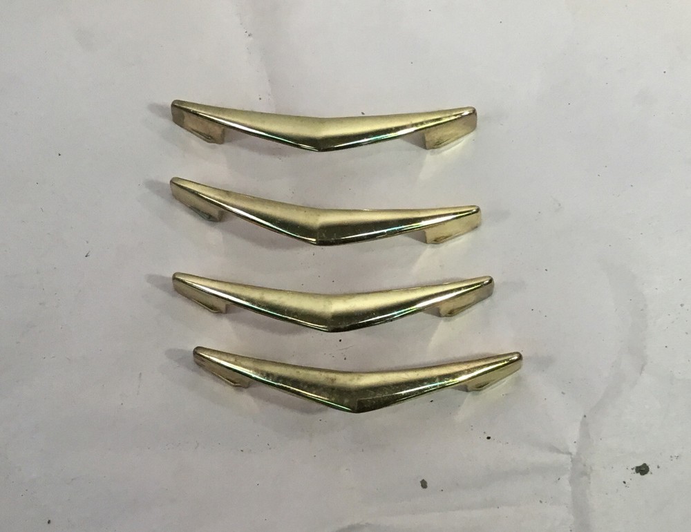 Vintage Drawer Pulls, Painted, Mid Century Modern. ~37 total