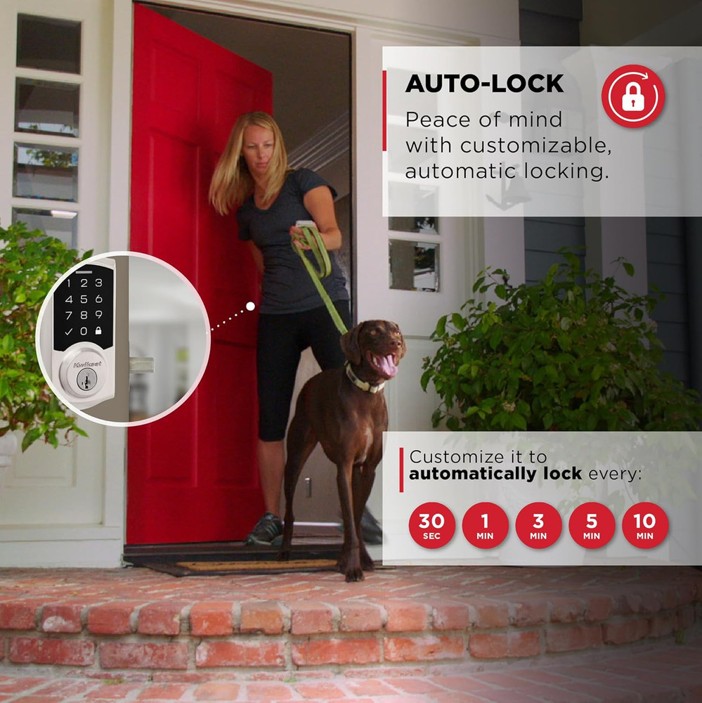 Smartcode 270 Keyless Entry Electronic Touchpad Deadbolt Door Lock with Auto-Loc