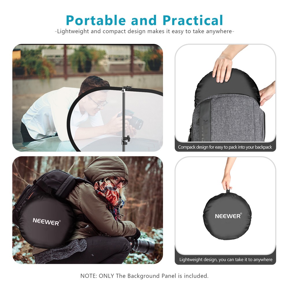 Neewer Photography Studio Lighting Reflector Pop-out Foldable Soft Diffuser Disc