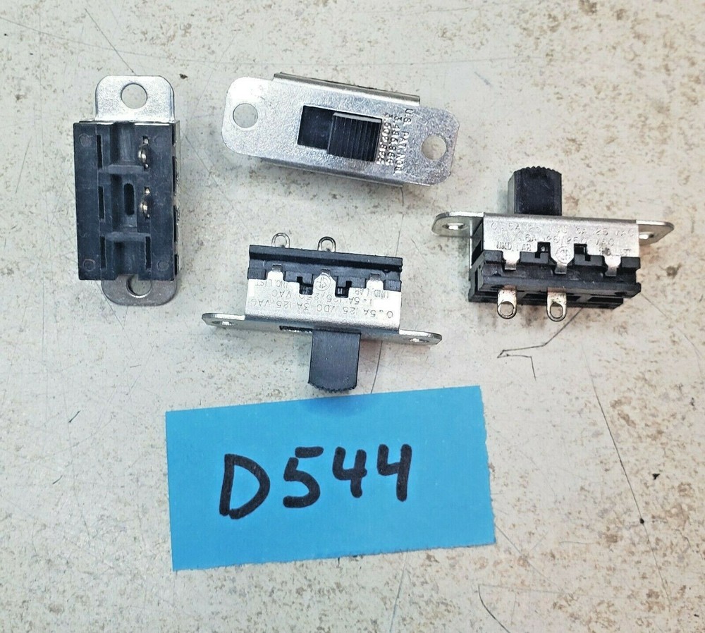 Lot of (4) Switchcraft SPST Slide Switch