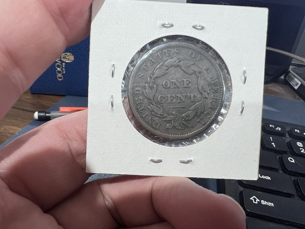 1837 1c Large Cent Coronet Head