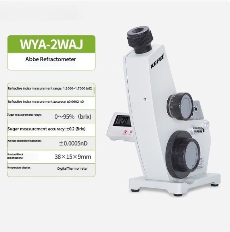 Laboratory Refractometer 2WAJ Monochromatic Refractometer Digital Refractometer