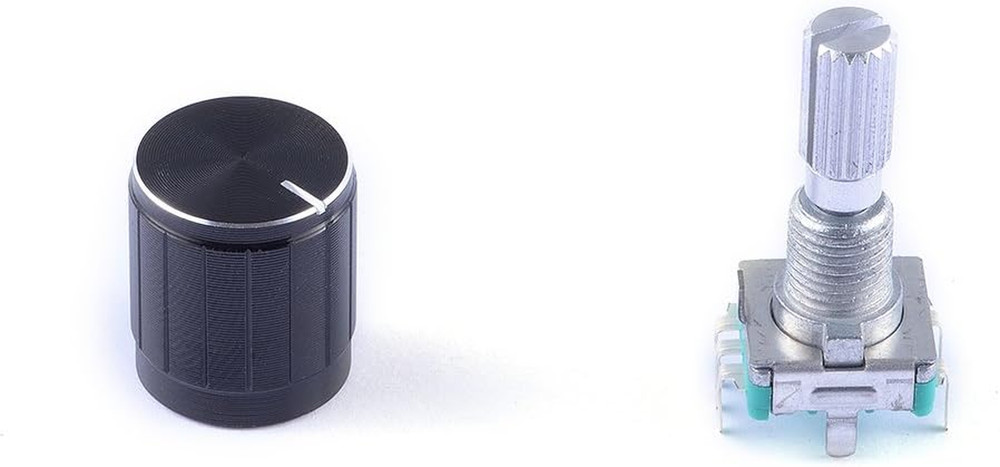 5Pcs 360 Degree Rotary Encoder Code Switch Digital Potentiometer with Push Butto