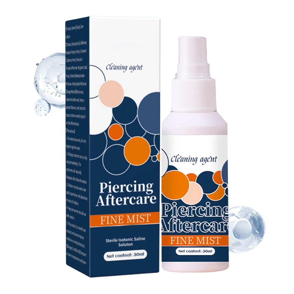 Piercing Aftercare Spray 30ml Fine Mist Saline Solution For Piercing