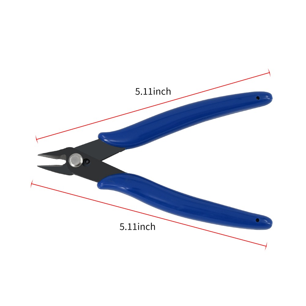 5x Micro Flush Cutter, 2 Pack Small Wire Cutters Spring Loaded Cutting Plier